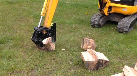 log splitter for mini excavator for sale|log splitter attachment for bobcat.